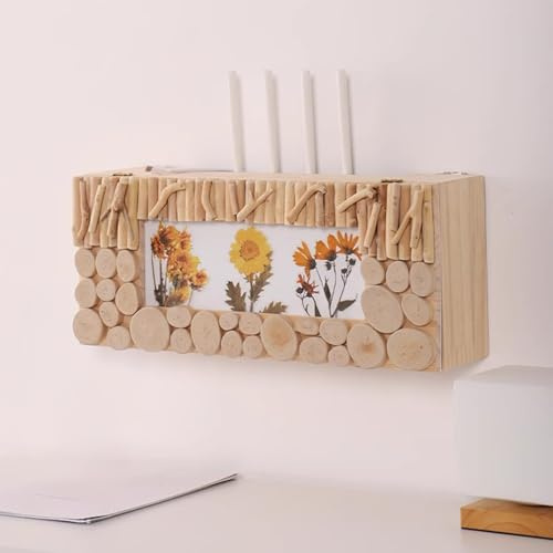 SLCXDPAT Router Schrank Box, Router Aufbewahrungsbox Regal Verstecken, Kabel-Organizer-Box, für Das Wohnzimmer Im Schlafzimmer(Yellow)