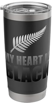 Mens New Zealand Designed Rugby Tumbler for Rugby Dads Stainless Steel Insulated Tumbler