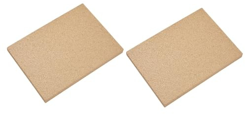 INMOZATA 2 Pack Vermiculite Fire Boards,Firebricks Heat proof High Density, 240mm x 303mm x 25mm,for Wood Stoves,Log Burners,Multi-Fuel Stove Fires,Fire Pit,Kiln,Pizza Ovens,Fireplaces