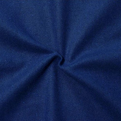 STOFFKONTOR Wollstoff Stoff Winter Basic - Meterware, Royal-Blau - zum Nähen von Mänteln, Jacken, Ponchos, Decken, Homeaccessoires uvm.