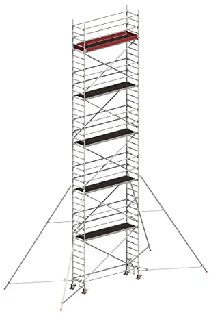 Layher Uni Standard Alu-Fahrgerüst P2 1401150 - mit Gerüststützen 5 m - Arbeitshöhe 12,20 m
