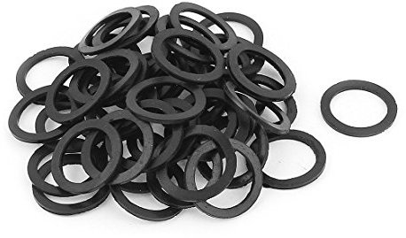 Aexit 20mm x 15mm x 1mm Rubber O-Ring Hose Gasket Sealing Flat Washer Black 50Pcs for PG7 Cable Gland (c79e99dd75a2d073bb3c20849b8c450a)