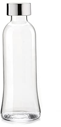 Guzzini, Bouteille En Verre 1 L.'100' Icons, Ø9,5 x h27 cm, Chromé