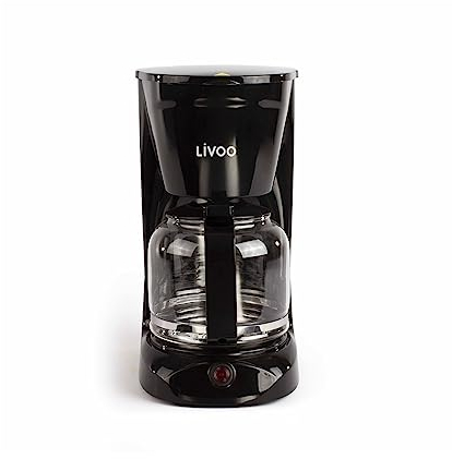 LIVOO DOD166N Cafetière Électrique Noire 15 Tasses