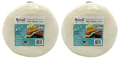 Bosal Katahdin On-A-Roll Bio-Baumwolle, 5,4 cm x 45,7 m, 2 Stück