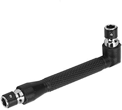 Marhynchus 1/4 Mini cabeza doble L Llave de tubo Destornillador Llave de cabeza Varilla en forma de L Acero galvanizado