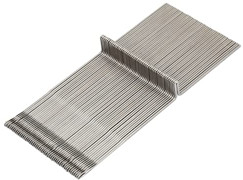 Agatige Ledergarn Ledernadel Set, handgefertigtes Nähwerkzeug, 50Stück 13.8 cm Strickmaschinen Nadelset, Strickmaschinennadeln aus Stahl DIY Handwerk Werkzeug Zubehör für SK218 SK280 SK580