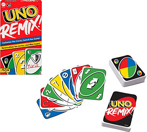 Mattel Games GXD71 - UNO® Remix Individuell gestaltbares Kartenspiel für Spieler ab 7 Jahren