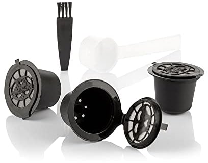 InnovaGoods® Set de 3 capsules de café réutilisables Recoff, économisez de l'argent et réduisez la consommation de plastique, avec un ensemble de 3 capsules de café réutilisables