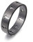 TEAMER Edelstahl Paar Ring Mode Einfach Lässig Fingerringe Schmuck Verlobung Jubiläum für Männer Frauen (10, KREUZ-SCHWARZ)