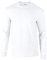 Gildan Ultra Cotton Adult Long Sleeve T-Shirt, White, M