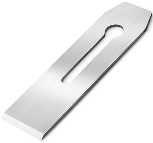 JWOO Cuchilla cepilladora de Banco, 2 Pulgadas, Cepillo Cortador de Acero con Alto Contenido de Carbono, Bloque Cortador, Cuchilla de Repuesto de Hierro, Gato cepillador de Banco