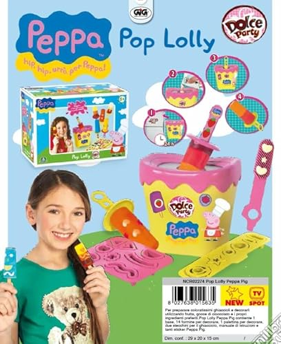 GiG - Peppa Wutz Lollipop Bastelkit - Schmuckherstellung - Kind - Cartoon - Schere nicht enthalten