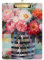 Ölgemälde Bunte Rosa Vase Arzt Klemmbrett Wasserdichte Zahn Zwischenablage Mädchen