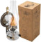 HUW Ölglas-Öllampe mit verstellbarer Flamme, Petroleumlampe, Retro, Rustikaler, Loft, Vintage-Dekoration, Garten, Terrasse, Innenarchitektur,Buddhistischer, Lampion-Laterne (LAN341, 31cm x 7,3)