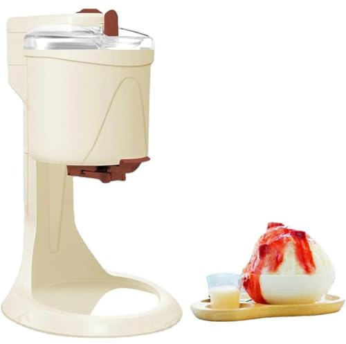 URJWAN Ice Cream Maker, Fully Automatic Mini Fruit Soft Serve Ice Cream Machine, Ice Cream Maker Machine for Home Kids, Dairy Free Simple Home Kitchen