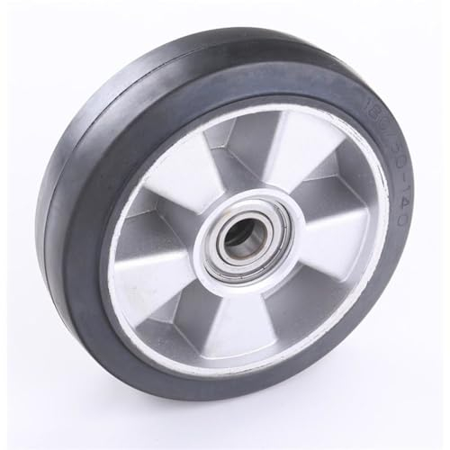 Pallit Lenkrolle für Hubwagen Gummi 180x50mm Achse 20mm inkl. Kugellager