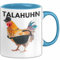 Tala Huhn Tasse Geschenk Talahuhn Meme Witziger Becher Talahon (Blau)