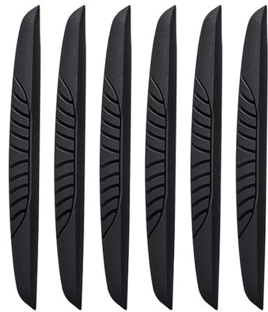 6-Piece Car Door Edge Protector Guards, PVC Door Protectors for All Cars and Trucks (Black)