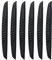6-Piece Car Door Edge Protector Guards, PVC Door Protectors for All Cars and Trucks (Black)