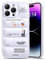 IAIYOXI Puffer Schutzhülle für iPhone 15 Pro, 15,5 cm (6,1 Zoll) mit Sportschuh-Markendesign, Sneaker-Schuh, weiches Silikon, stoßfest, geschwollene Schutzhülle (iPhone 15 Pro, Weiß)