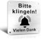 TAKULA Klingelschild Bitte hier Klingeln,Klingelschild Selbstklebend Ring Doorbell Zubehör,Klingelschild Edelstahl Etiketten für Klingelschilder