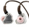 Linsoul 7Hz x Crinacle Zero:2 In Ear Monitor, IEM con driver dinamico da 10 mm aggiornato, cuffie cablate, cuffie da gioco, cavo IEM OFC con microfono da musicista (Con microfono, Argento)