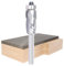 Akylin Carbide Compressiom Spiral Flush Trim Router Bit with 1/4 shank, Bottom Bearing Compressiom Cut Flush Trim Bit, Up & Down Cut for Wood Pattern Flush Trimming( (1/4” SD, 1/2 CD , 1 CL)