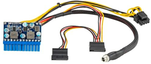Eighosee DC 12 V 300 W 24 Broches ATX Connect avec Carte Mère Mini ITX Alimentation Pcio PSU Module pour PC Gamer