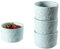 Soufflé Förmchen 4er Set, Keramik Creme Brulee Schälchen - 300ml, Kleine Auflaufformen für Fondants Muffins Souffles, Mini Auflaufform Dessertschalen für Ofenfest Mikrowelle
