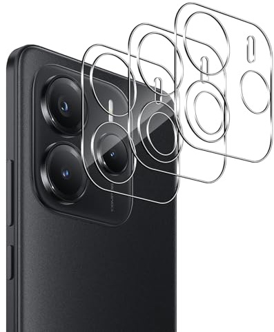 Vanrain Kameraschutz für Panzerglas für Xiaomi Redmi Note 14 5G, 3 Stück 9H Härte Kamera Schutzglas Ultra-klar Kratzfest Linse Kamera Schutz für Redmi Note 14 5G, Transparent