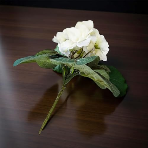 8 Inch Semi-Miniature African Violet – White Artificial Plant for DIY Projects & Decoration, Crafts & Home Décor