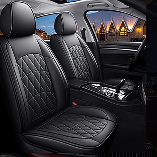 Leder-Autositzbezug Für Mercedes V-Klasse W447 Für Viano W638 W639 Vorder- Und Rücksitz Sitzbezug Set(Schwarz,Standard)