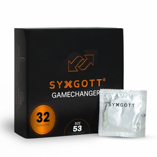 SYXGOTT Gamechanger Kondome mit perfektem Sitz – 32er Pack (1 x 32 Stück)