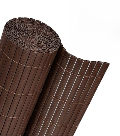 Mazovia Brise-Vue Balcon 150x500cm Marron Uni Résistant aux Intempéries PVC | Brise-Vue pour Terrasse Pose Facile Résistant aux UV Résistant à L'eau Facile D'entretien Robuste Jardin Moderne Minimaliste