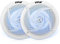 Pyle Marine Speakers 16.5cm – Waterproof 2-Way Outdoor Stereo System with LED Lights, 100W Power, Weather-Resistant Slim Low-Profile Design – 1 Pair (White)