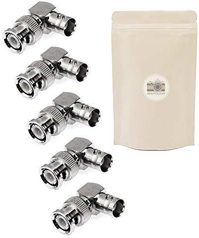 5X BNC 90 ° Buchse Koaxialadapter Winkel Video SDI-Anschluss
