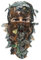 Tarnung Gesichtsmaske 3D Blatt Stereo Truthahn Jagd Maske Hut Tarnung Gesichtsmaske Sturmhaube Woodland Vollgesichtsmaske CS