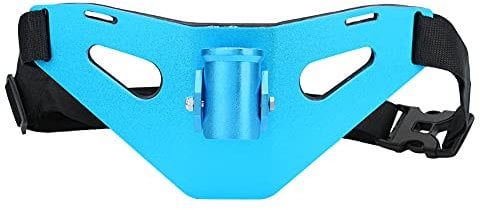 Aluminium Angelg¨¹rtel mit gepolsterten Rutenhaltern, verstellbar f¨¹r Stand-up Offshore Bootsangeln (Blau)