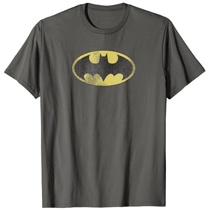 Batman Retro Bat Logo Distressed T-Shirt