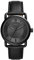 Fossil Copeland uhr für Herren, Quarzwerk mit Edelstahl- oder Lederarmband, Tiefschwarz, 42MM