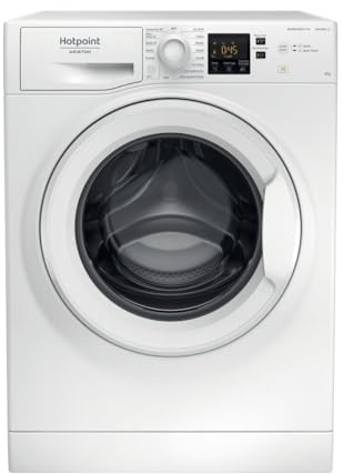 Hotpoint NFR328W IT N, Lavatrice a Carica Frontale a Libera Installazione, D, 8kg, 1200 GIRI/MIN