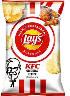 Lay's Iconic Restaurant Flavours Chips KFC Original Chicken Recipe, Doos 9 stuks x 150 g