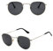 WQZYY&ASDCD Sonnenbrille Herren Damen Klassische Polarisierte Runde Im Metallstil Damen Vintage Retro Brille Herren Shades Uv400-Br