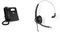 Snom D717 + A100M VoIP SIP IP Phone SOHO bunde with A100M Monaural Headset 300° Flexible Boom, Passive Noise Cancelling Microphone, Superior Wideband Sound Thanks to Optimised Speaker Tuning