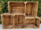 Caisses en Bois Massif pour Rangement et Déco – Lot de 2 à 12 – 40x30x25 cm – Effet Brûlé Unique – Empilables – Style Vintage, Rustique, Industriel (Effet brûlé, 5)