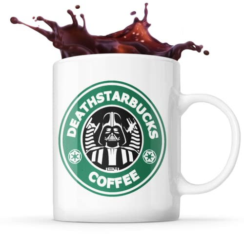 Starwars Deathstarbucks - Taza de café (11 onzas), diseño de estrella de la muerte