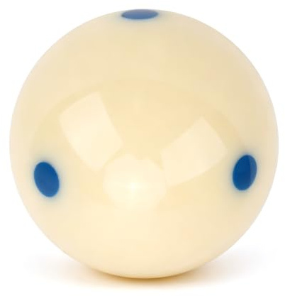 Agatige 57,2 mm Billard-Queueball, Pool-Standard-Trainingsball Dot-Spot Übungs-Queueball-Billard-Zubehör(Blau)
