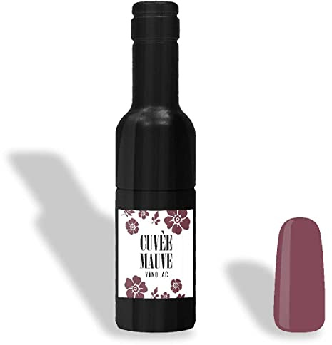 VINOLAC Cuvée Mauve veganer Nagellack in Wein-Flasche - Farblack für Maniküre, Nageldesign & Beauty Geschenk für Frauen - Made in Germany (15 Free Nail Polish, vegan, farbintensiv)