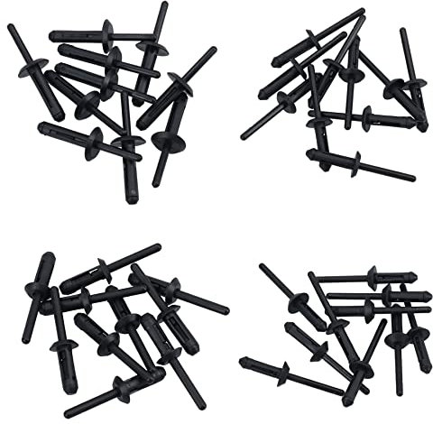 Plastic Pop Blind Rivets Fasteners for Plastic Riveter Gun 5.7mm – 7.0mm 40pc Set